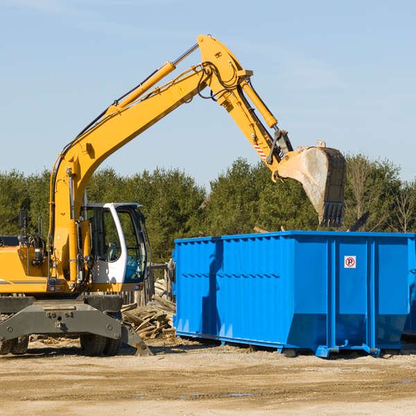 are there any restrictions on where a residential dumpster can be placed in Cedar Park Texas